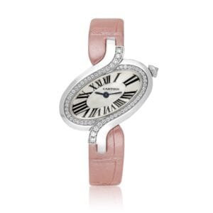 Cartier Délices. A white gold and diamond-set wristwatch. 2008