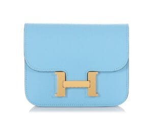 Celeste Epsom Constance Slim Wallet Gold Hardware, 2023