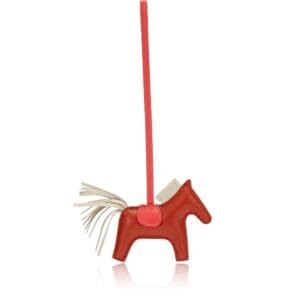 Cornaline, Craie and Rose Texas Milo and Swift Leather Rodeo Charm PM, 2022