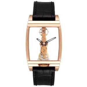 Corum Golden Bridge (Reference B113/01043). A rose gold manual wind wristwatch.