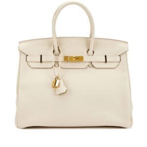 Craie Togo Birkin 35 Gold Hardware, 2018