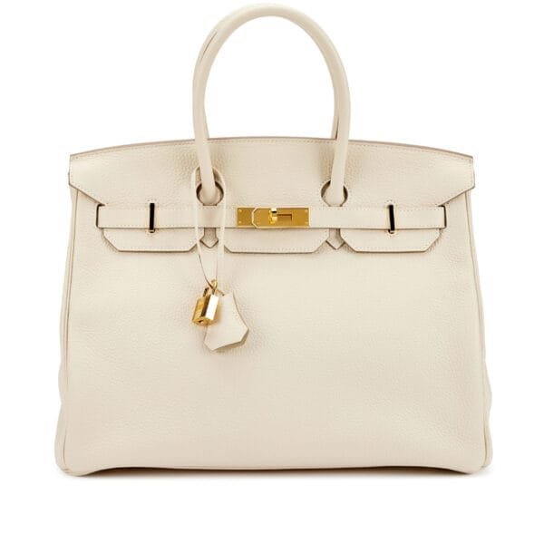 Craie Togo Birkin 35 Gold Hardware, 2018