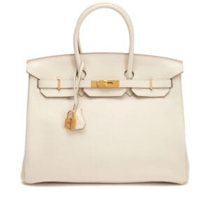 Craie Togo Birkin 35 Gold Hardware, 2018
