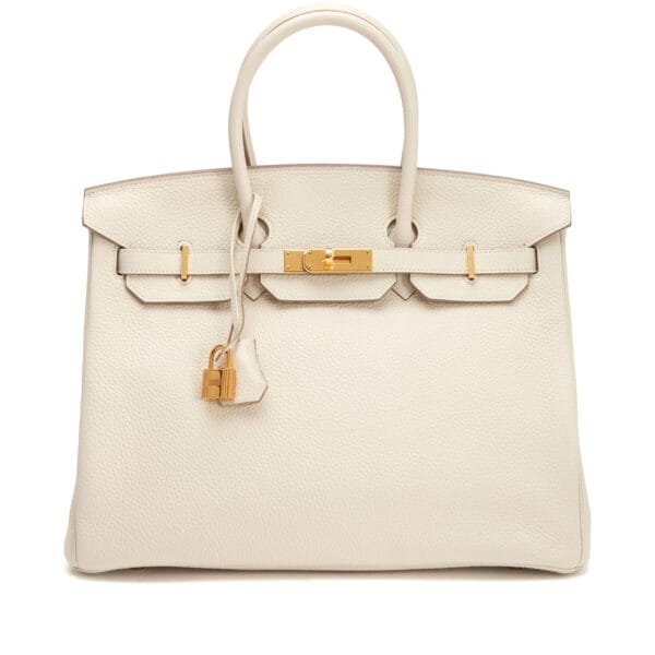 Craie Togo Birkin 35 Gold Hardware, 2018