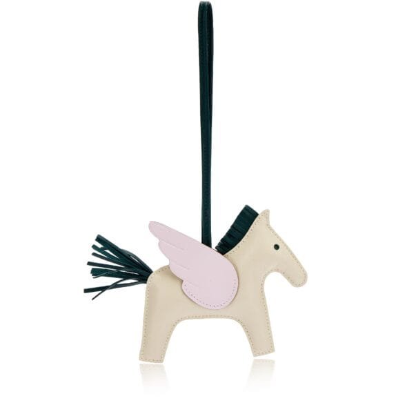 Craie, Vert Cypres and Mauve Pale Milo Lambskin and Swift GriGri Rodeo Pegase Charm MM, 2022