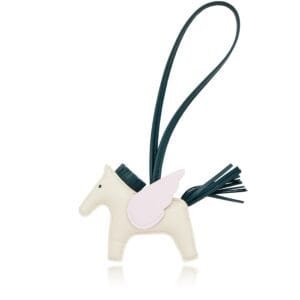 Craie, Vert Cypress, and Mauve Pale Milo and Swift Leather Rodeo Pegase Charm PM, 2022