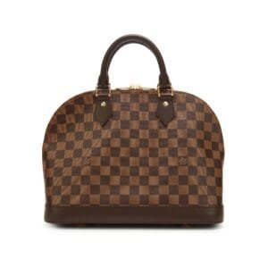 Damier Ebene Coated Canvas Alma PM Gold Hardware, 2021