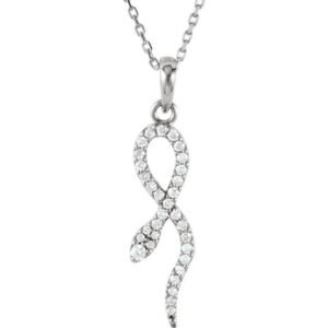 Diamond Snake Expression Pendant