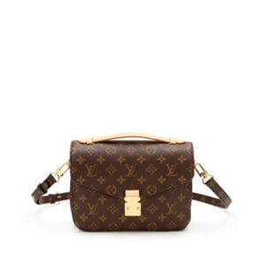 Ebene Monogram Coated Canvas Pochette Mètis Gold Hardware, 2021-2022