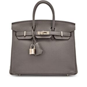 Etain Togo Birkin 25 Palladium Hardware, 2017