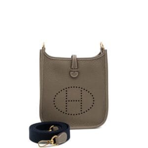 Etoupe Clemence Mini Evelyne II TPM 16 Gold Hardware, 2024