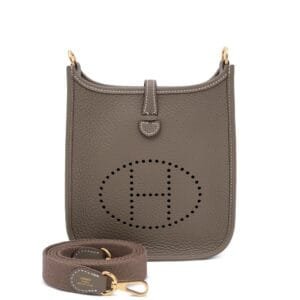 Etoupe Clemence Mini Evelyne II TPM 16 Gold Hardware, 2024
