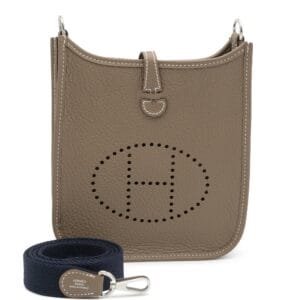 Etoupe Clemence Mini Evelyne II TPM 16 Palladium Hardware, 2024
