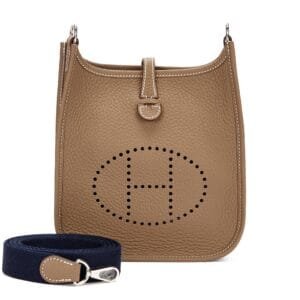 Etoupe Clemence Mini Evelyne II TPM 16 Palladium Hardware, 2024