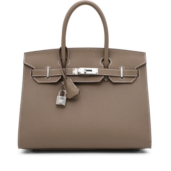 Etoupe Epsom Birkin 30 Sellier Palladium Hardware, 2023