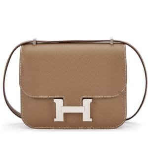 Etoupe Epsom Mini Constance 18 Palladium Hardware, 2024