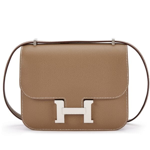 Etoupe Epsom Mini Constance 18 Palladium Hardware, 2024