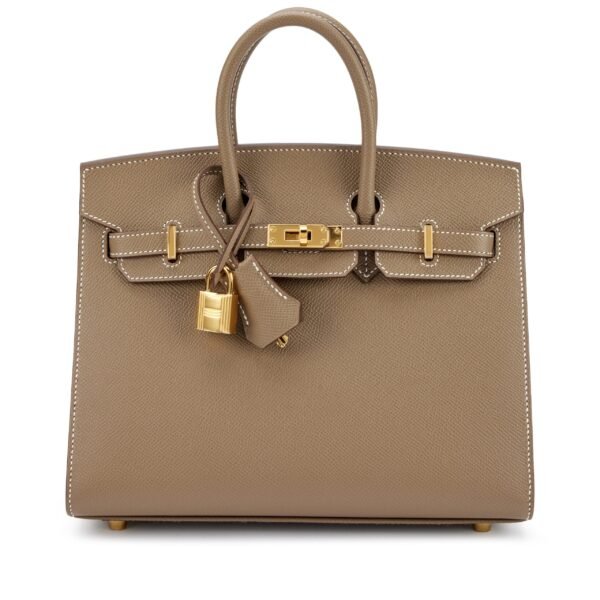 Etoupe Epsom Sellier Birkin 25 Gold Hardware, 2024
