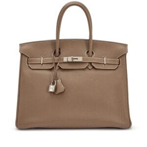 Etoupe Togo Birkin 35 Palladium Hardware, 2008