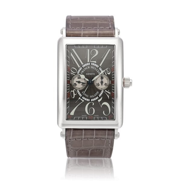 Franck Muller (Reference 1100MP). A platinum manual wind wristwatch with single button chronograph.2012
