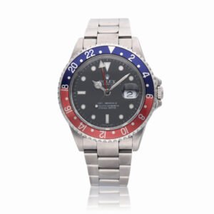 GMT-Master II 'Pepsi' Reference 16710, a stainless steel automatic dual time zone wristwatch with date, Circa 2004