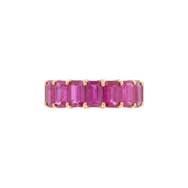 Gold, 9.60ctw Ruby and Diamond Eternity Band Ring