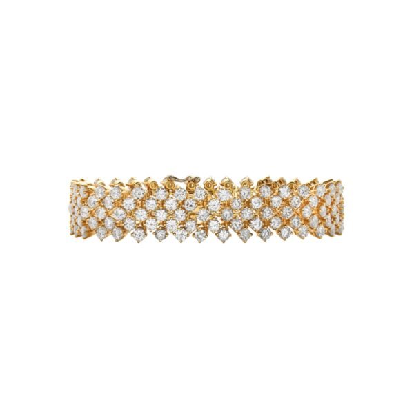 Gold and 25.50ctw Diamond Bracelet