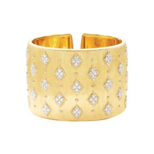Gold and Diamond Cuff Bracelet