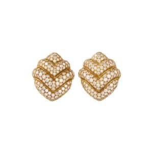 Gold and Diamond Doppio Earrings