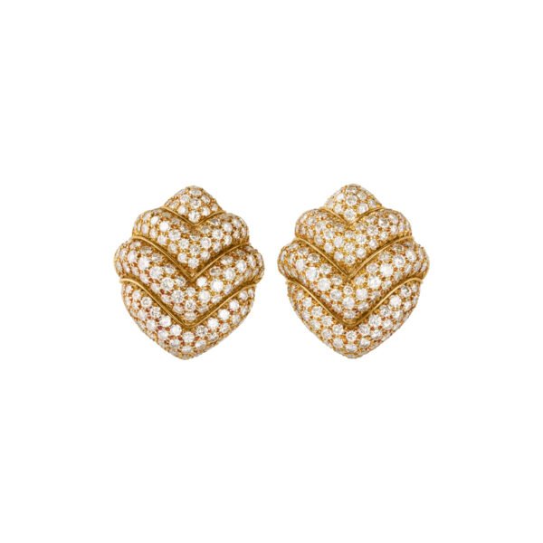 Gold and Diamond Doppio Earrings