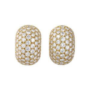 Gold and Diamond Earclips
