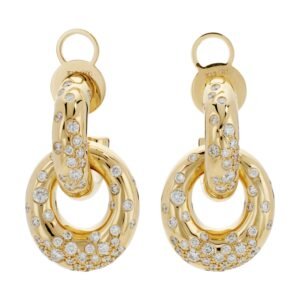 Gold and Diamond Earrings