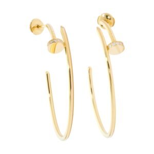 Gold and Diamond Juste un Clou Earrings
