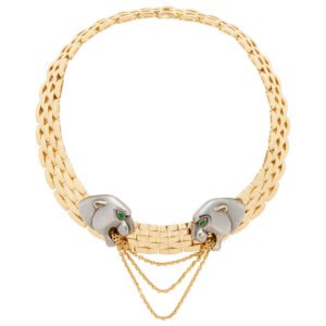 Gold and Emerald Maillon Panthère Convertible Necklace