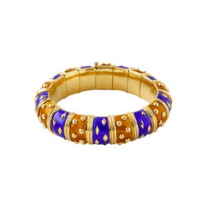 Gold and Enamel Bracelet