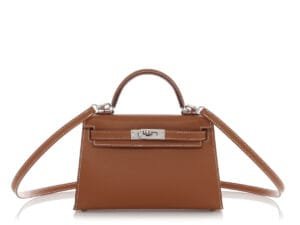 Gold Epsom Mini Kelly 20 II Palladium Hardware, 2022