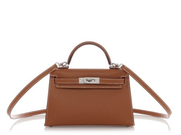 Gold Epsom Mini Kelly 20 II Palladium Hardware, 2022