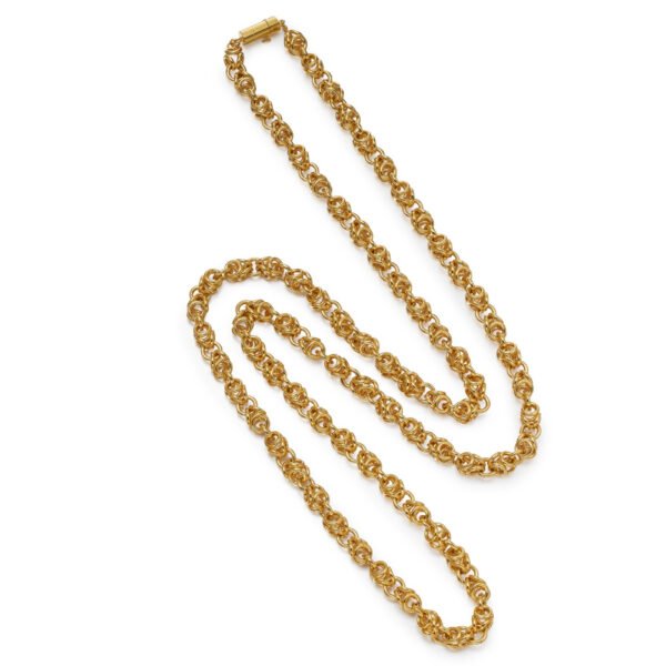 Gold Link Sautoir Necklace