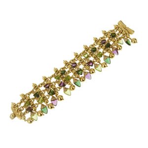 Gold, Multigem and Diamond Naturalia Bracelet