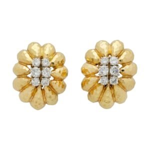 Gold, Platinum and Diamond Earclips