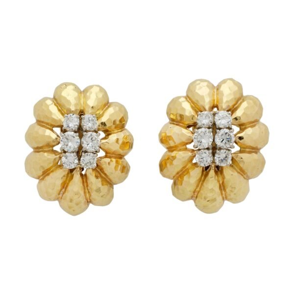 Gold, Platinum and Diamond Earclips