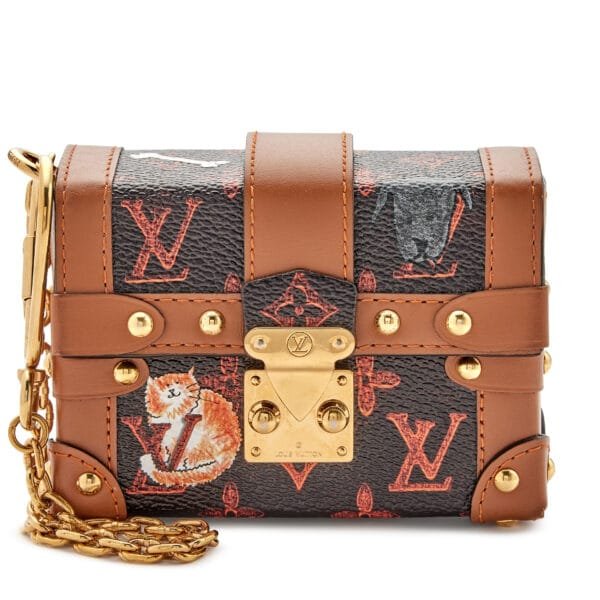 Grace Coddington Catogram Coated Canvas Mini Essential Trunk Gold Hardware, 2018