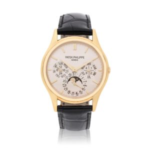 Grand Complication Reference 5140J-001, a yellow gold automatic wristwatch with perpetual calendar
