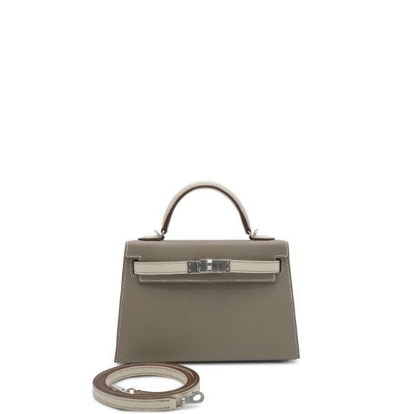 Gris Asphalt and Nata Epsom HSS Mini Kelly II 20 Palladium Hardware, 2024