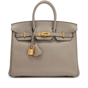 Gris Asphalt Novillo Birkin 25 Gold Hardware, 2020