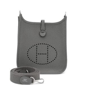 Gris Meyer Clemence Mini Evelyne II TPM 16 Palladium Hardware, 2024