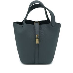 Gris Misty Clemence Picotin Lock 18 Permabrass Hardware, 2024