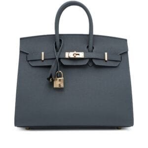 Gris Misty Epsom Birkin 25 Sellier Permabrass Hardware, 2024