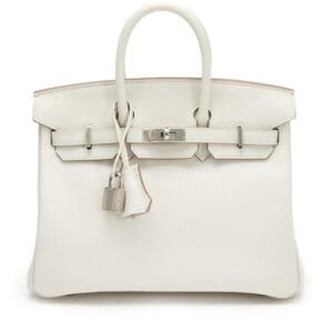 Gris Pale Swift Birkin 25 Palladium Hardware, 2024