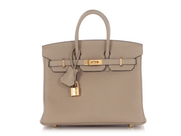 Gris Tourterelle Togo Birkin 25 Gold Hardware, 2022